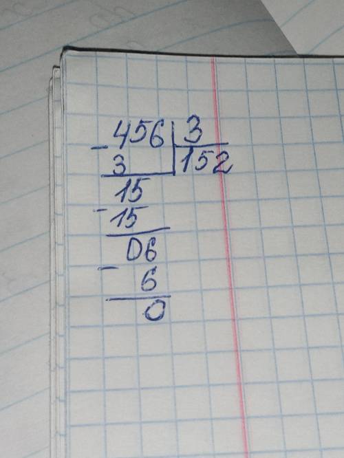 Читыриста пядисять шэсть разделить на 3 столбикам атвете