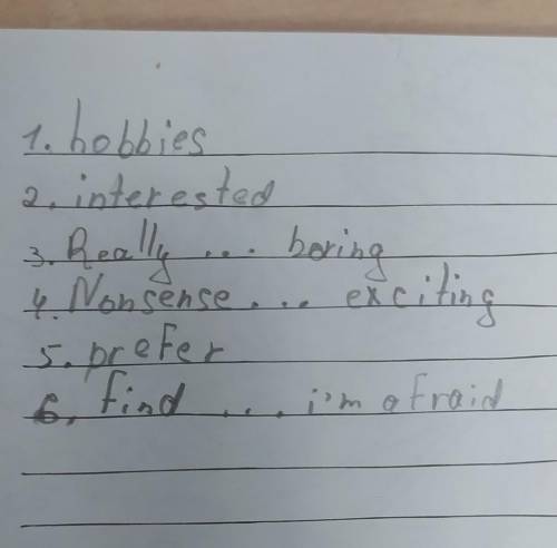 ԵՆԱՆԵՐ Pete?in football.boringinterestedpreferNonsenseexcitingReallyfindWhat are yourJulie:Well, I'm