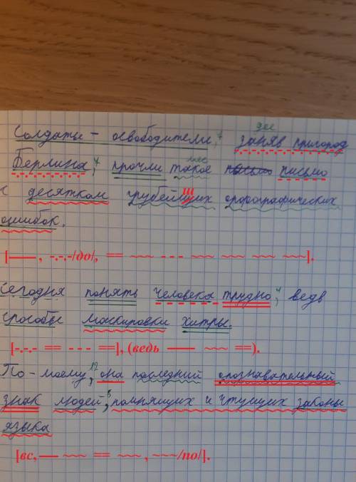 Составьте схемы к предложениям