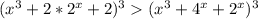 (x^{3}+2*2^x+2)^3 (x^{3}+4^x+2^x)^3