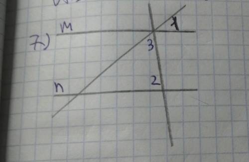 решить Дано : m| |n, <1=19°,<2=82°Найти : <3 - ? 