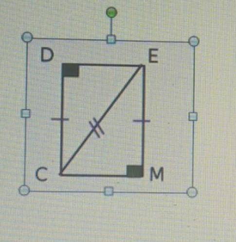 Докажите что,треугольник DCE=треугольнику EMC​