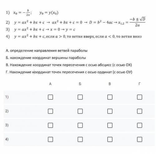 Установите соответствие между действием и его описанием