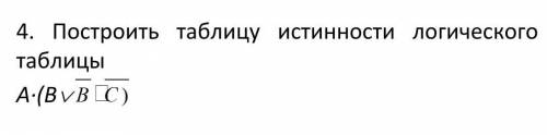 Построить таблицу истинности логического выражения средствами электронной таблицы 