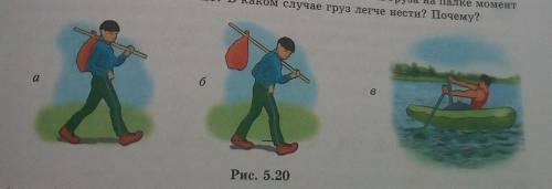 Укажите точку опоры и плечи сил у рычагов, изображенных на рис 5.20