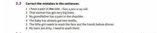 Correct the mistakes in the sentences.