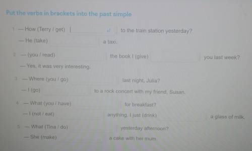•×Put the verbs in brackets into the past simpleו•×Pls helpו