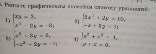 Решите графическим систему уравнений: