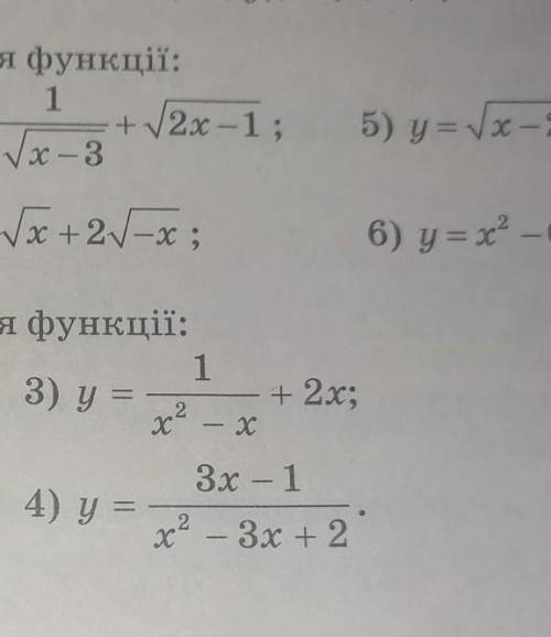 Знайдіть область визначення функції​