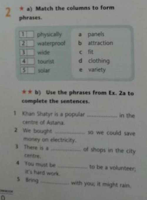 Use the phrases from ex 2a to complete the the sentences 