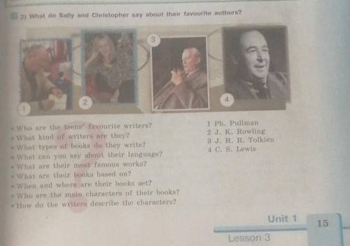 What do Sally and Christopher say about their favourite authors? ​