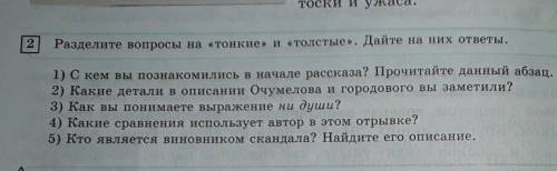 Разделительные вопросы на тонкие и толстые Дайте них ответы 