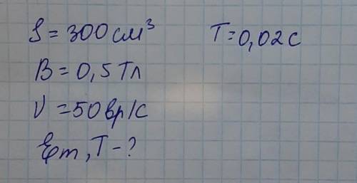 Формула максимального значения ЭДС индукции​