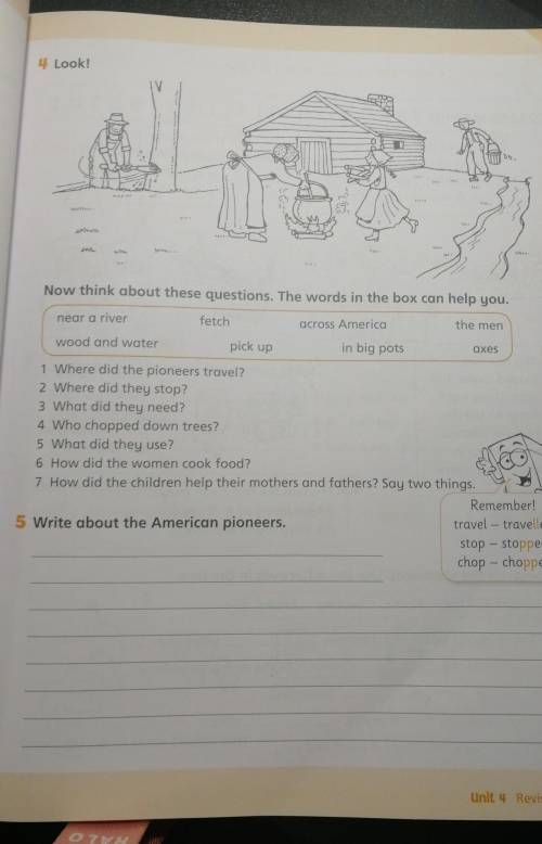 Wtite about the American pioneers. 