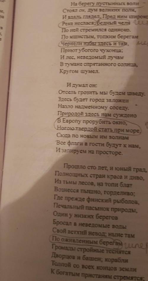 Выпишите метафоры в поэме Медный всадник