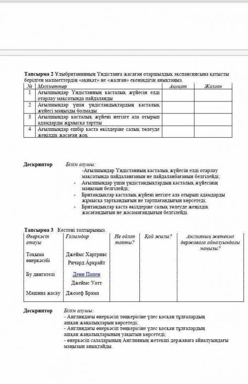Дүние жүзі тарихы бжб 7 класс