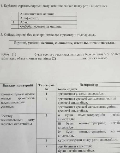 Кім көмектеседі? информатика