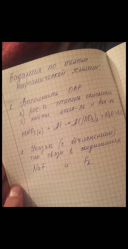 Неорганическая химия, овр