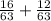 \frac{16}{63} + \frac{12}{63}
