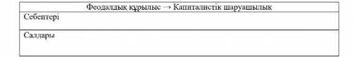 Капиталист шаруашылығы салдары