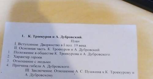 Привет всем! может написать сочинение по плану? план выше​