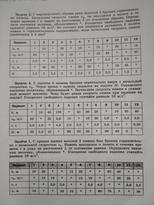 Решите все 3 задачи под вариантом 5