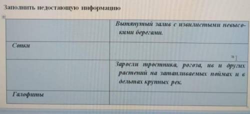Заполнить недостающую информацию