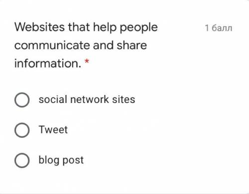 Websites that help people communicate and share information