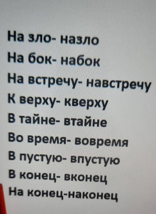 составить предложения с каждым слоаом 