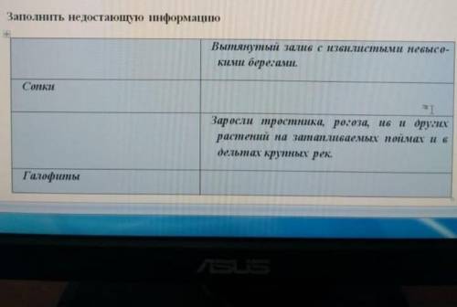 Заполните недостающую информацию​