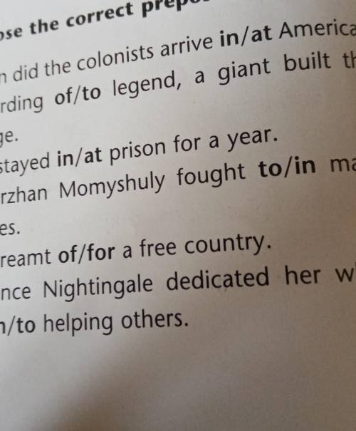 Choose the correct preposition