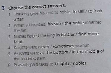 Chose the correct answers.