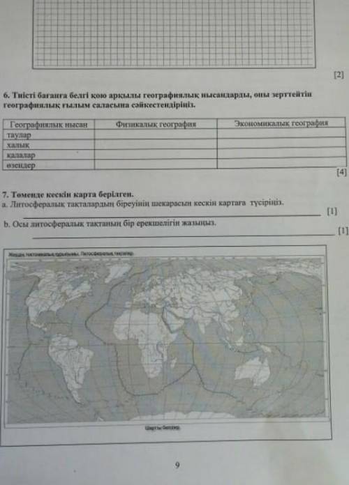 комек керек тжб география