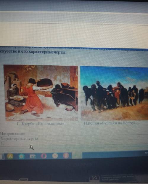 Направление:Характерные черты:123​
