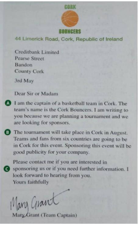 Task 2.2. write A formal letter according to the Sport. Think and plan. Use the phrases. 1. The au
