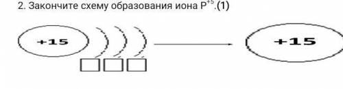 Закончите схему образования иона Р+5.
