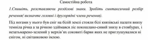 До ть зробити синтаксичний розбір речення​