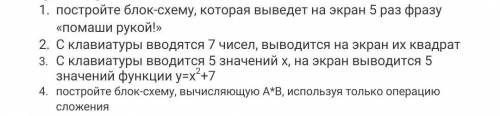 Нужно построить блок схему