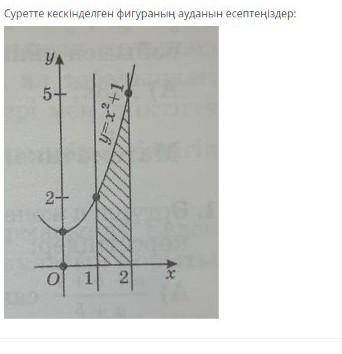 Суретте кескінделген фигураның ауданын есептеңіздер:​