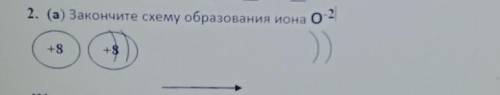 Закончи схему образования иона О-2