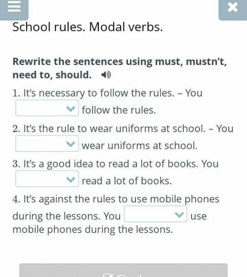 Must/mustn't/need to/should