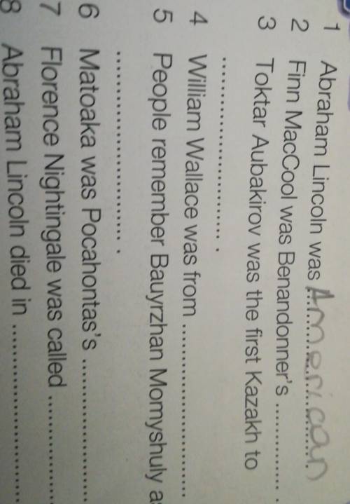 Do to quiz.Complete the sentences