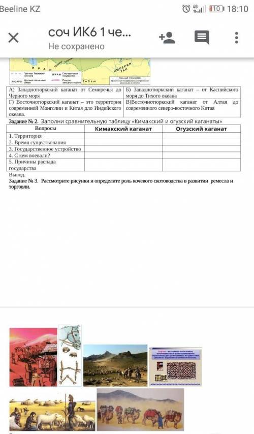 Рассмотрите рисунки и определите роль кочевого скотоводства в развитии ремесла и торговли.