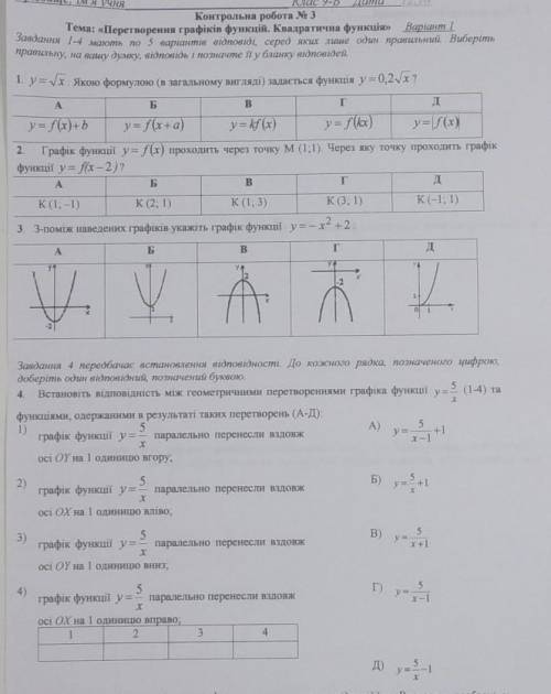 с кр по алгебре. нужно сдать сегодня