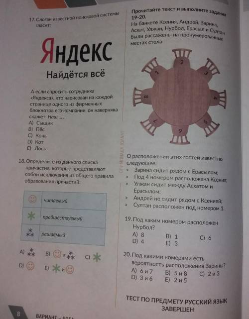 Ребята тесты очень нужно!
