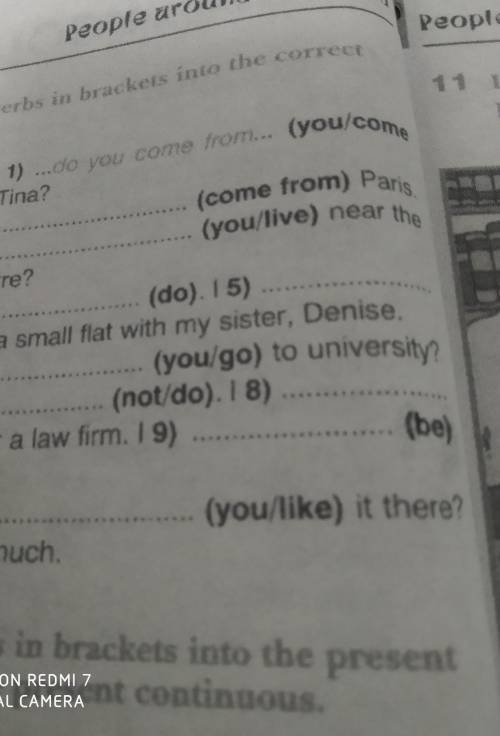 Put the verbs in brackets into the correct tense