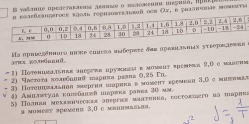 решить Про частоту колебаний.