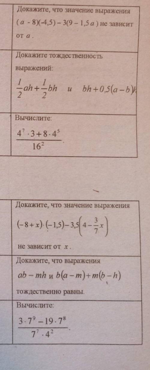 КОНТРОЛЬНАЯ ПО АЛГЕБРЕ ОТ 
