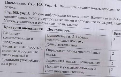 Стр 108. упр 4 выпишите числительные, определите разряд добрые люди