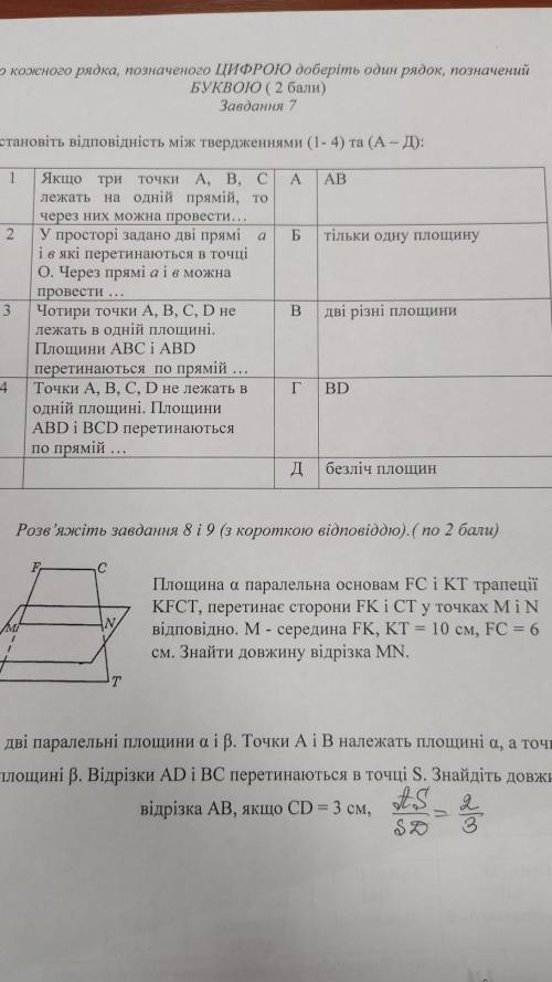Паралельність прямих і площин у просторі